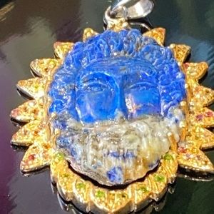 AAA Lapis Lazuli Carved Pendant